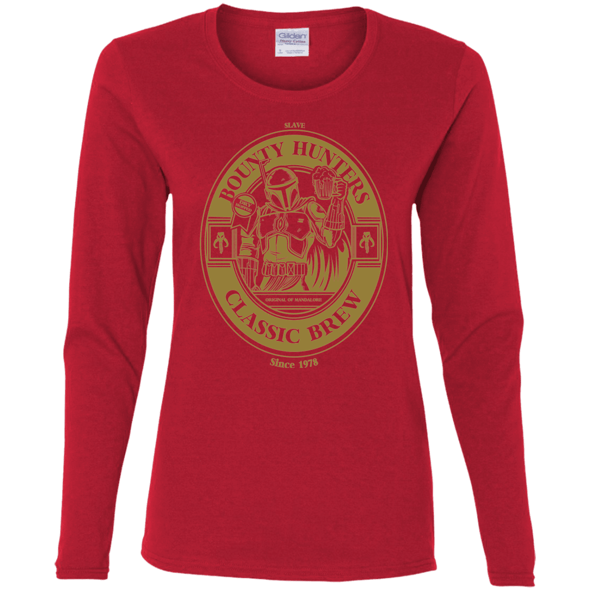 T-Shirts Red / S Bounty Hunters Classic Brew Women's Long Sleeve T-Shirt