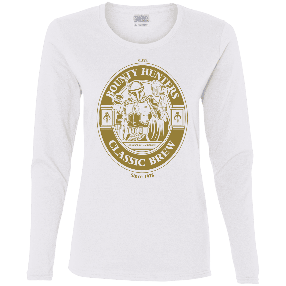 T-Shirts White / S Bounty Hunters Classic Brew Women's Long Sleeve T-Shirt