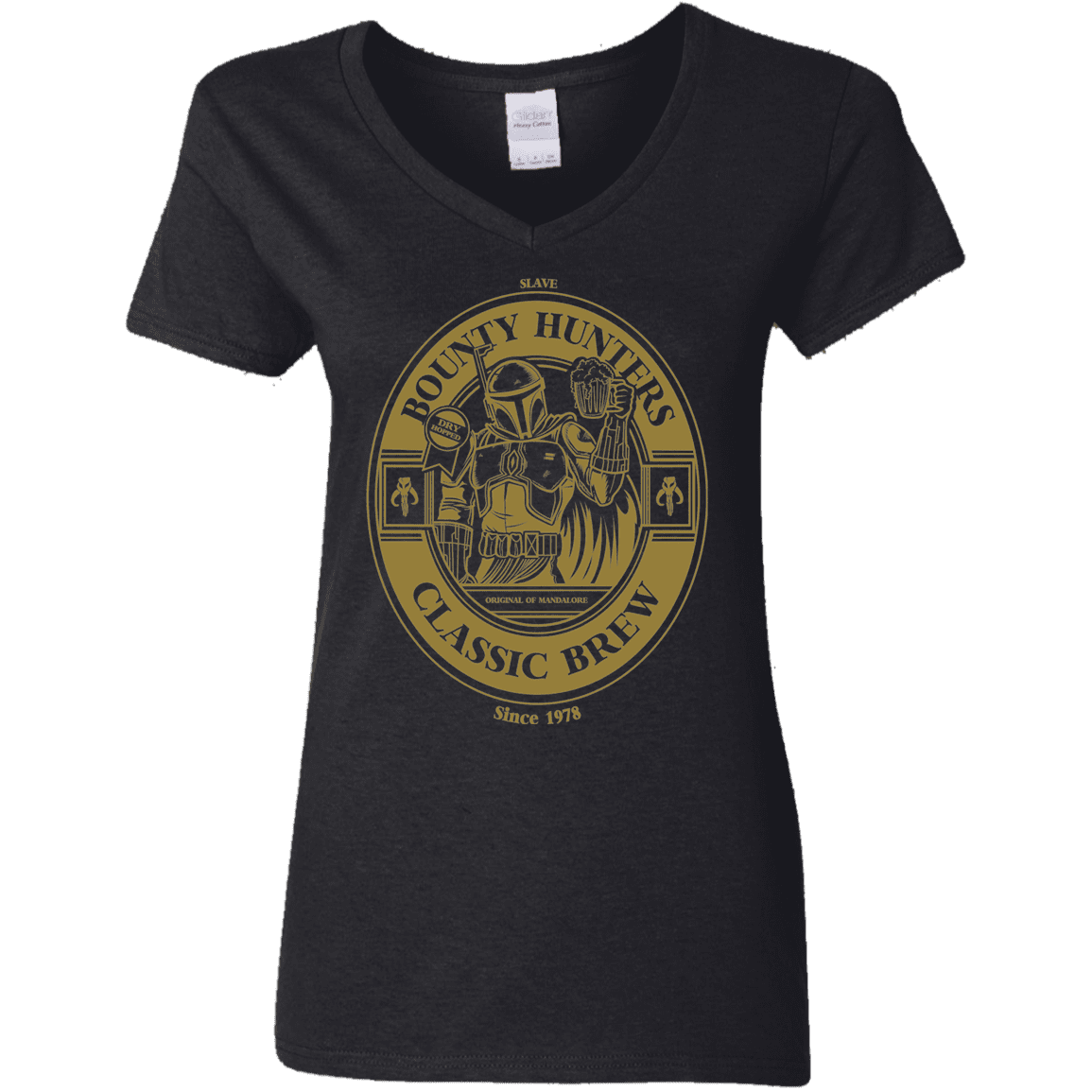 T-Shirts Black / S Bounty Hunters Classic Brew Women's V-Neck T-Shirt