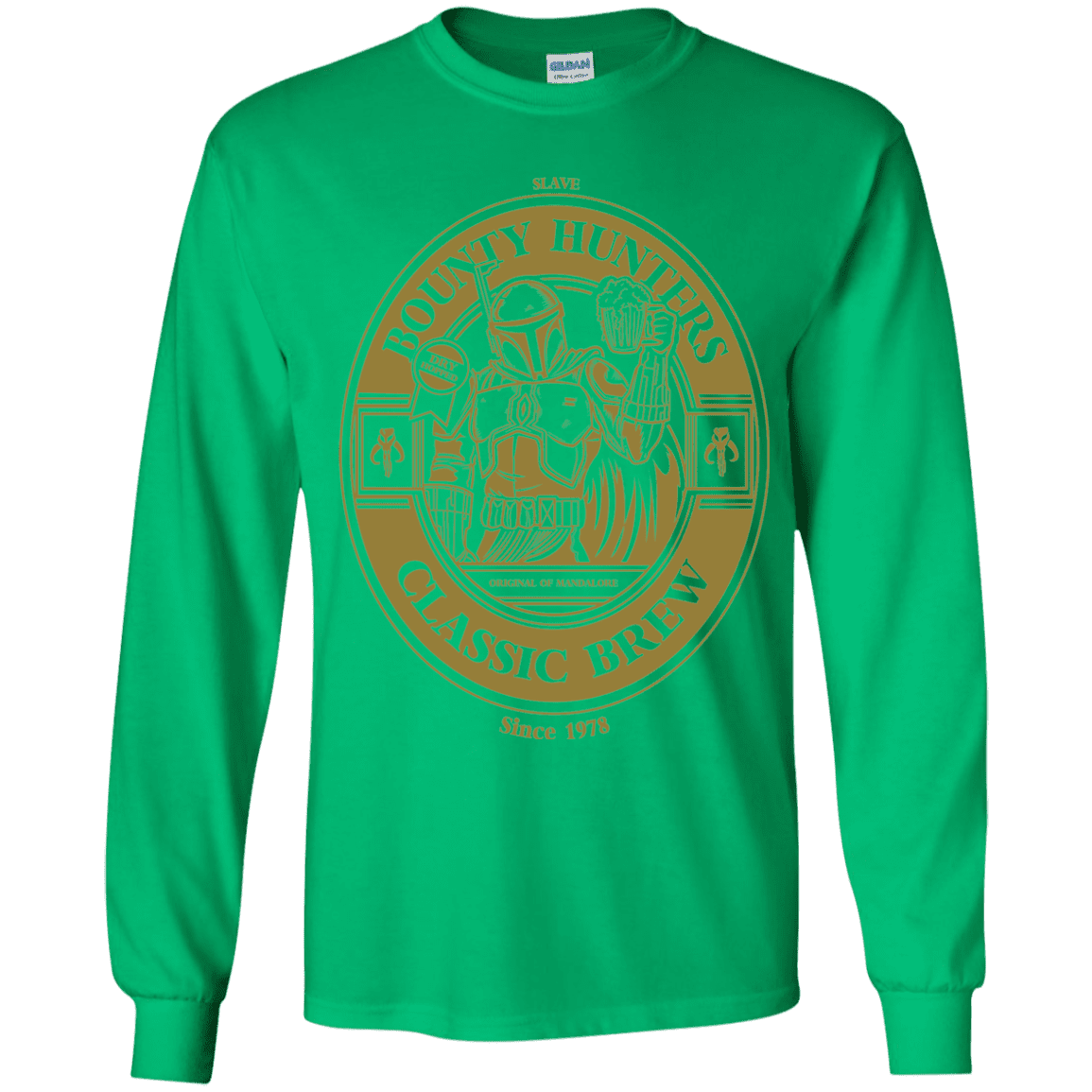 T-Shirts Irish Green / YS Bounty Hunters Classic Brew Youth Long Sleeve T-Shirt