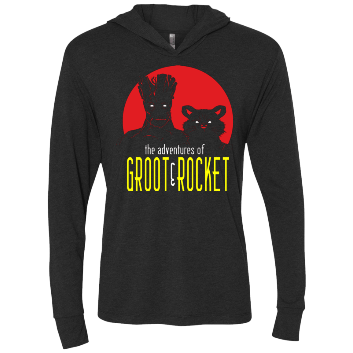 T-Shirts Vintage Black / X-Small BOUNTY HUNTERS Triblend Long Sleeve Hoodie Tee