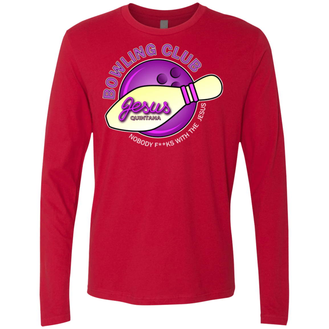 T-Shirts Red / Small Bowling club Men's Premium Long Sleeve