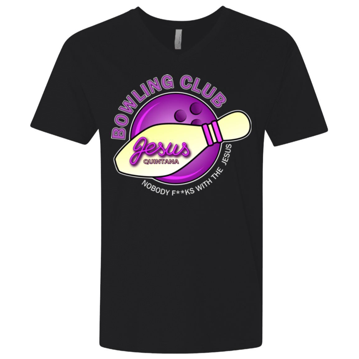 T-Shirts Black / X-Small Bowling club Men's Premium V-Neck