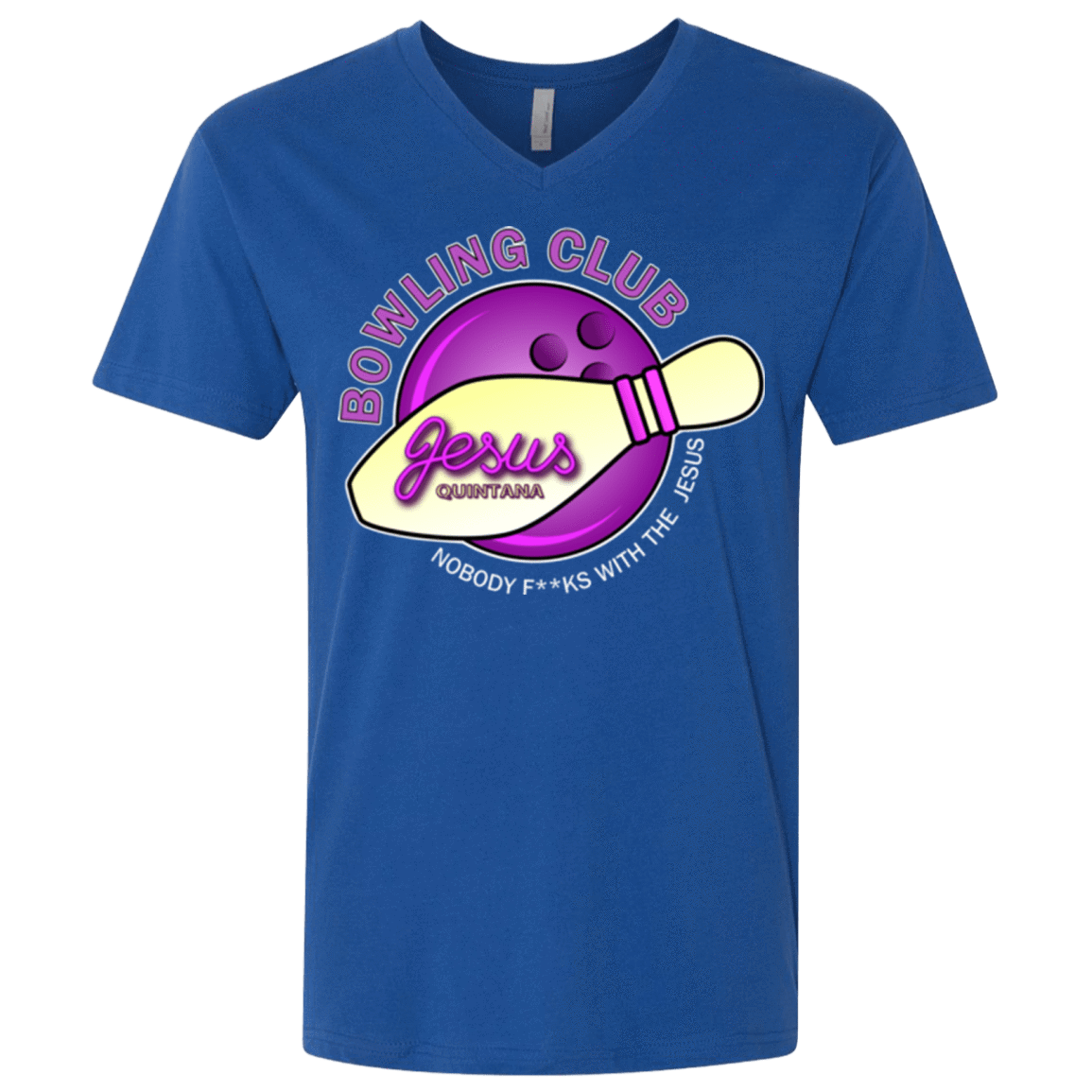 T-Shirts Royal / X-Small Bowling club Men's Premium V-Neck