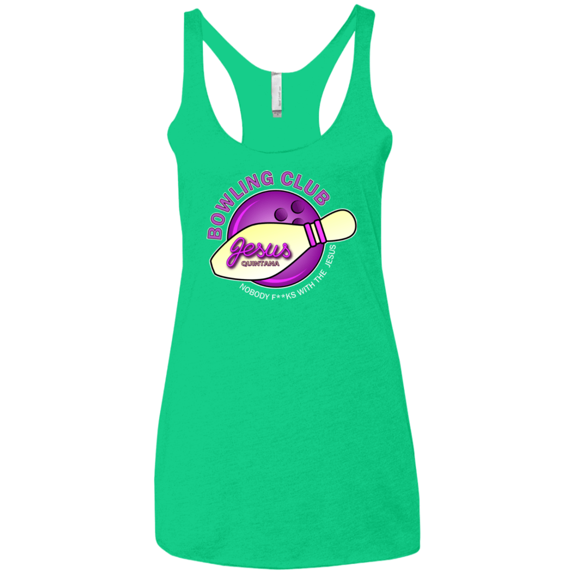 T-Shirts Envy / X-Small Bowling club Women's Triblend Racerback Tank
