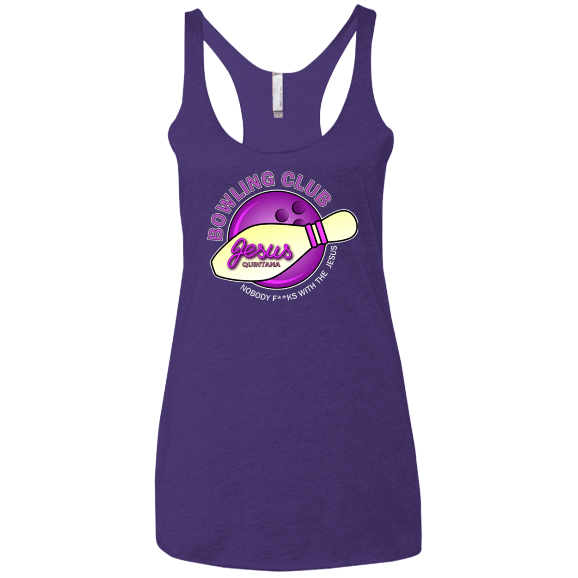 T-Shirts Purple / X-Small Bowling club Women's Triblend Racerback Tank