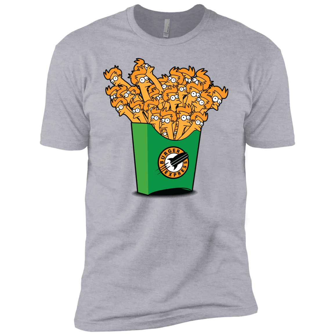 T-Shirts Heather Grey / YXS Box of Fries Boys Premium T-Shirt