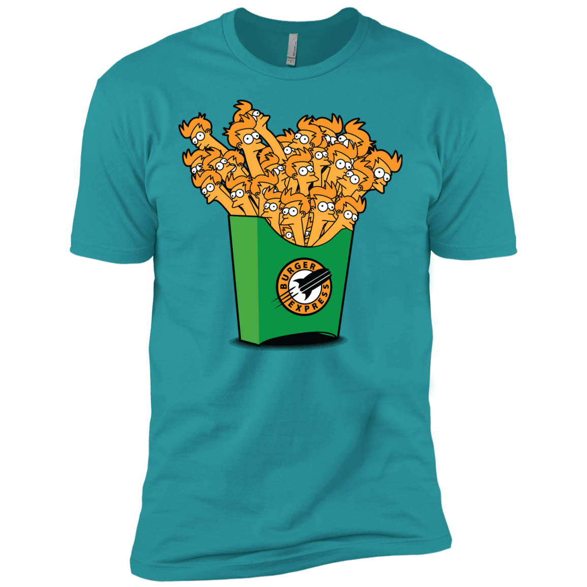 T-Shirts Tahiti Blue / X-Small Box of Fries Men's Premium T-Shirt