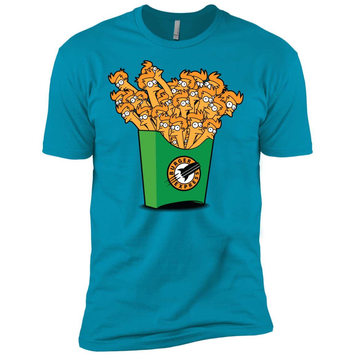 T-Shirts Turquoise / X-Small Box of Fries Men's Premium T-Shirt