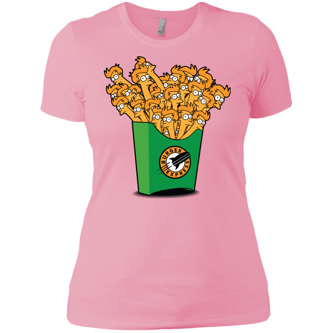 T-Shirts Light Pink / X-Small Box of Fries Women's Premium T-Shirt