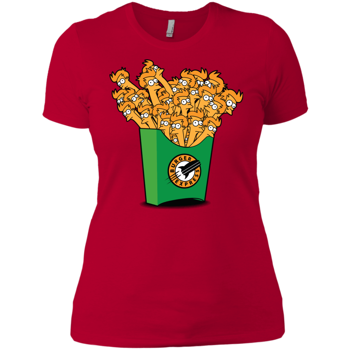 T-Shirts Red / X-Small Box of Fries Women's Premium T-Shirt
