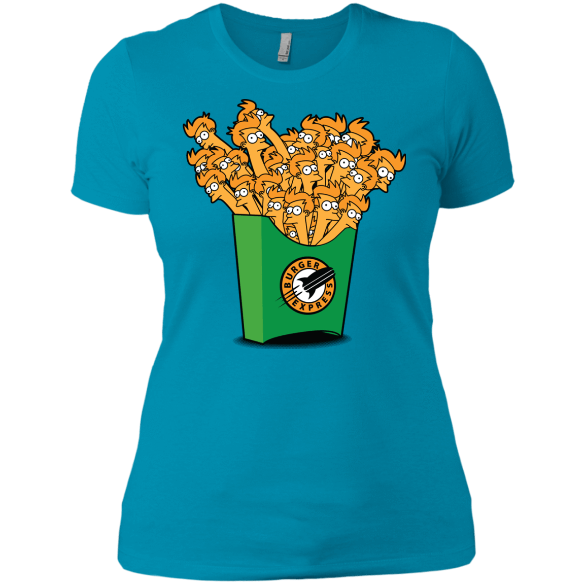 T-Shirts Turquoise / X-Small Box of Fries Women's Premium T-Shirt