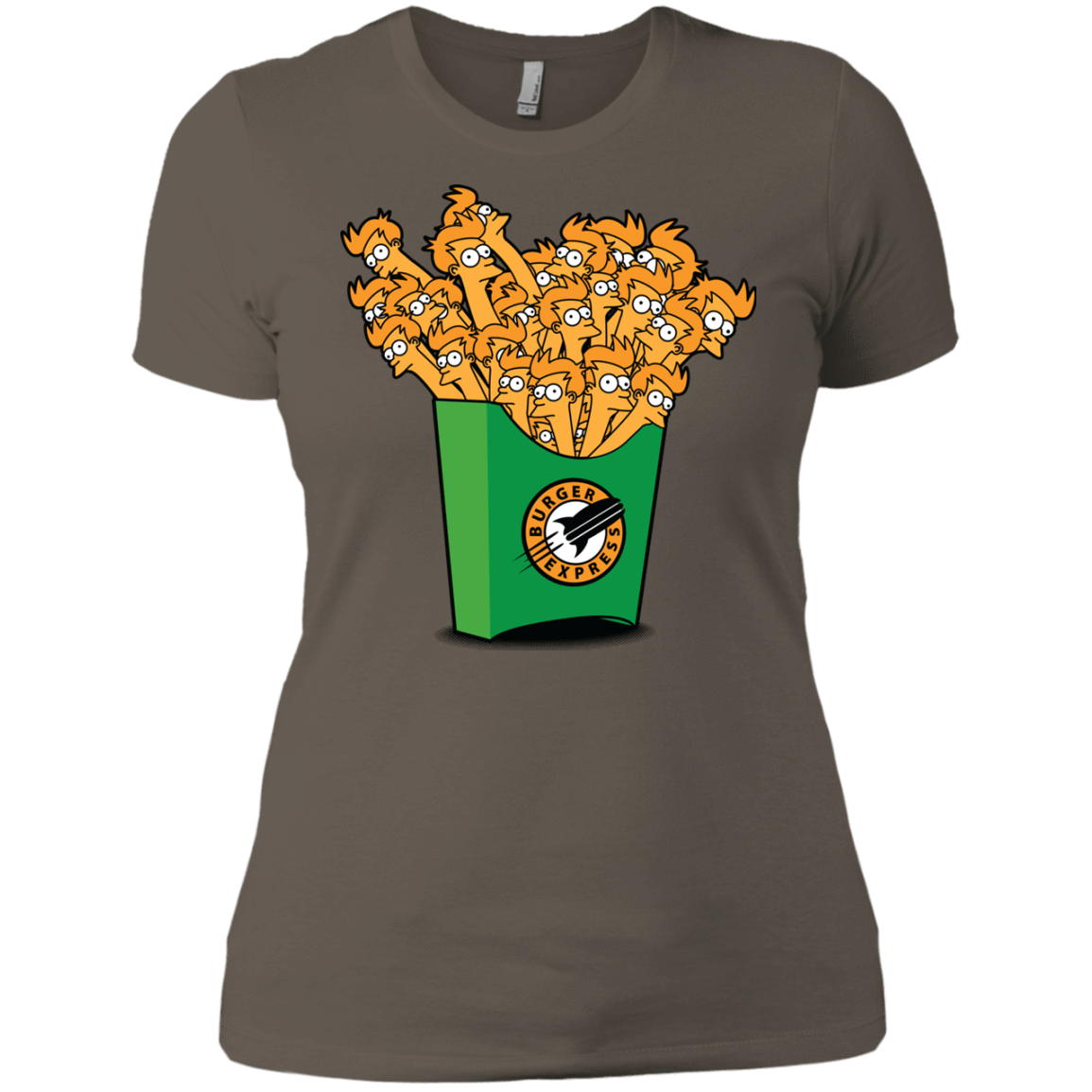 T-Shirts Warm Grey / X-Small Box of Fries Women's Premium T-Shirt