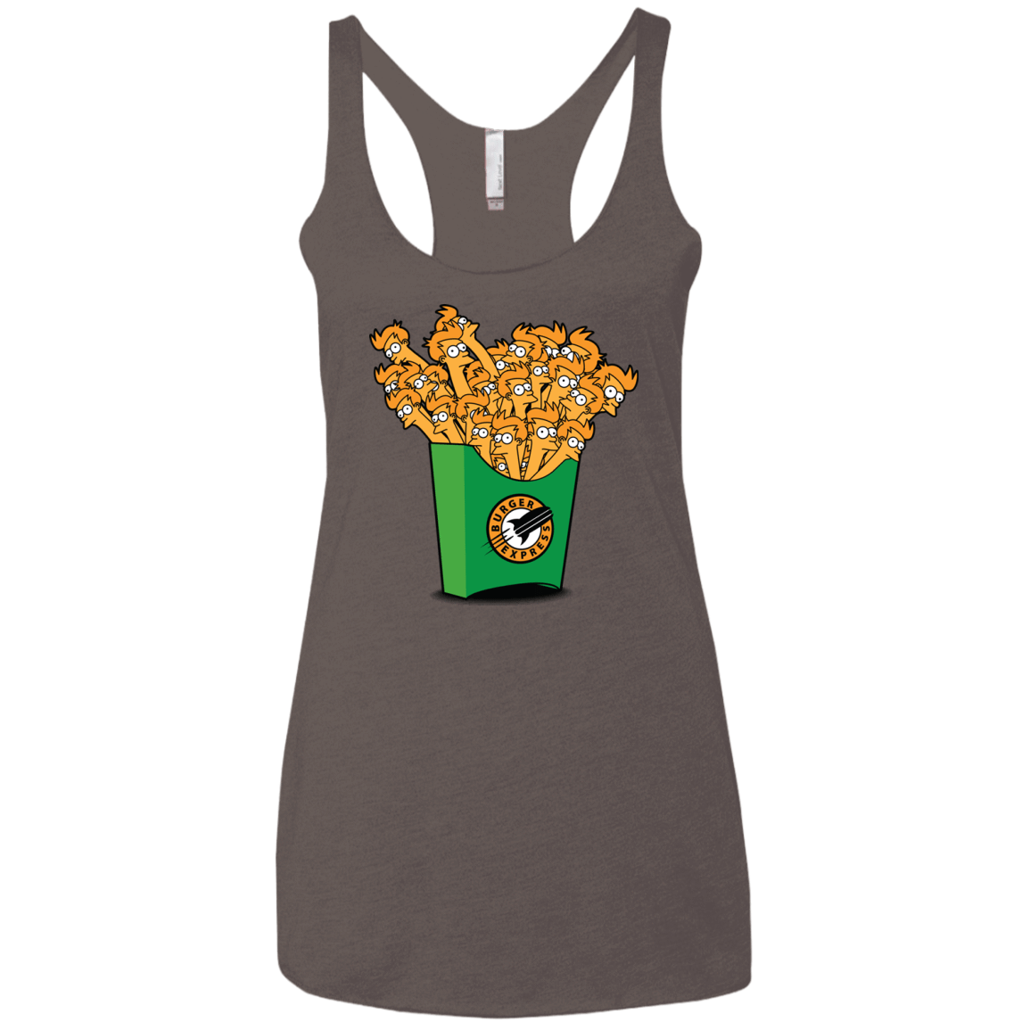 T-Shirts Macchiato / X-Small Box of Fries Women's Triblend Racerback Tank