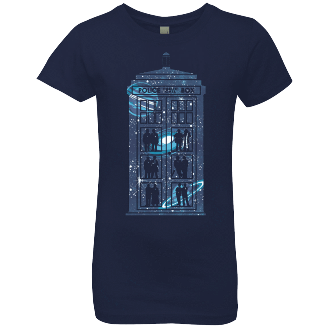 T-Shirts Midnight Navy / YXS Box of Time and Space Girls Premium T-Shirt