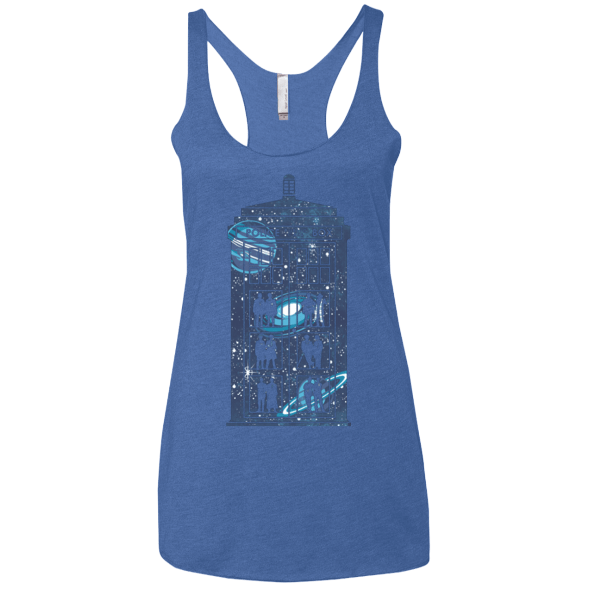 T-Shirts Vintage Royal / X-Small Box of Time and Space Women's Triblend Racerback Tank