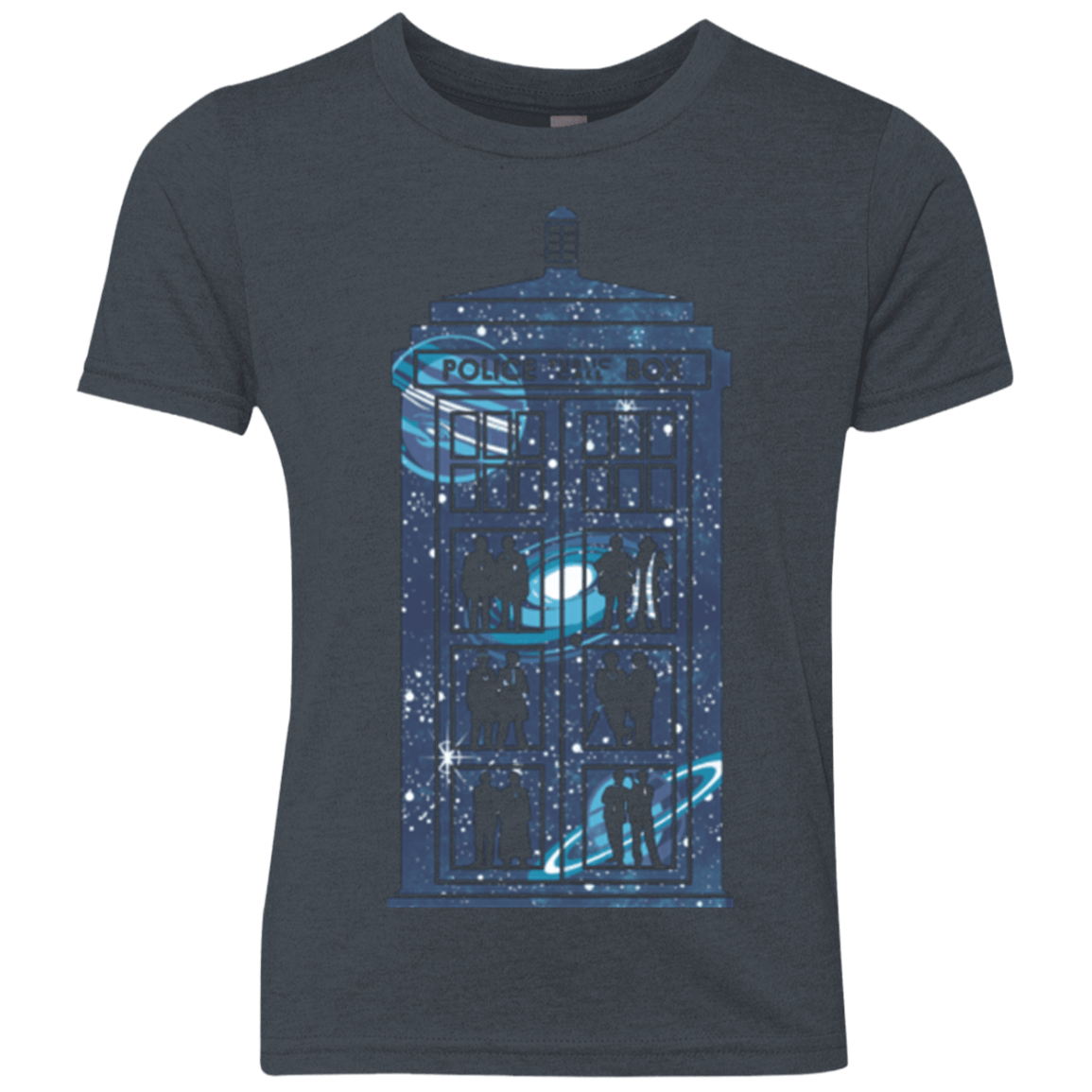 T-Shirts Vintage Navy / YXS Box of Time and Space Youth Triblend T-Shirt