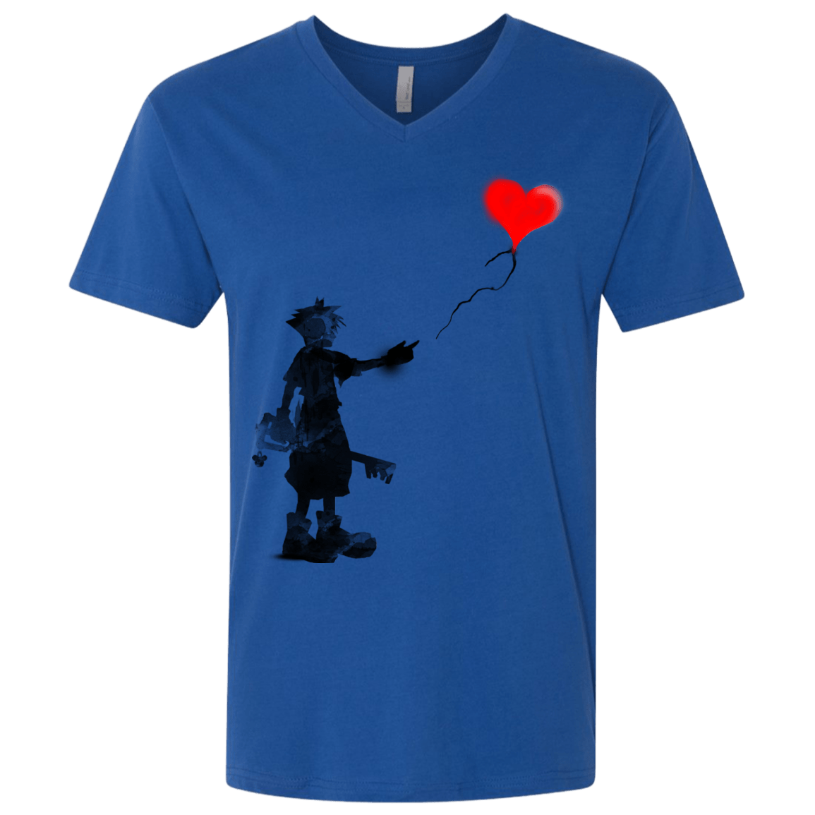 Boy and Balloon Men's Premium V-Neck