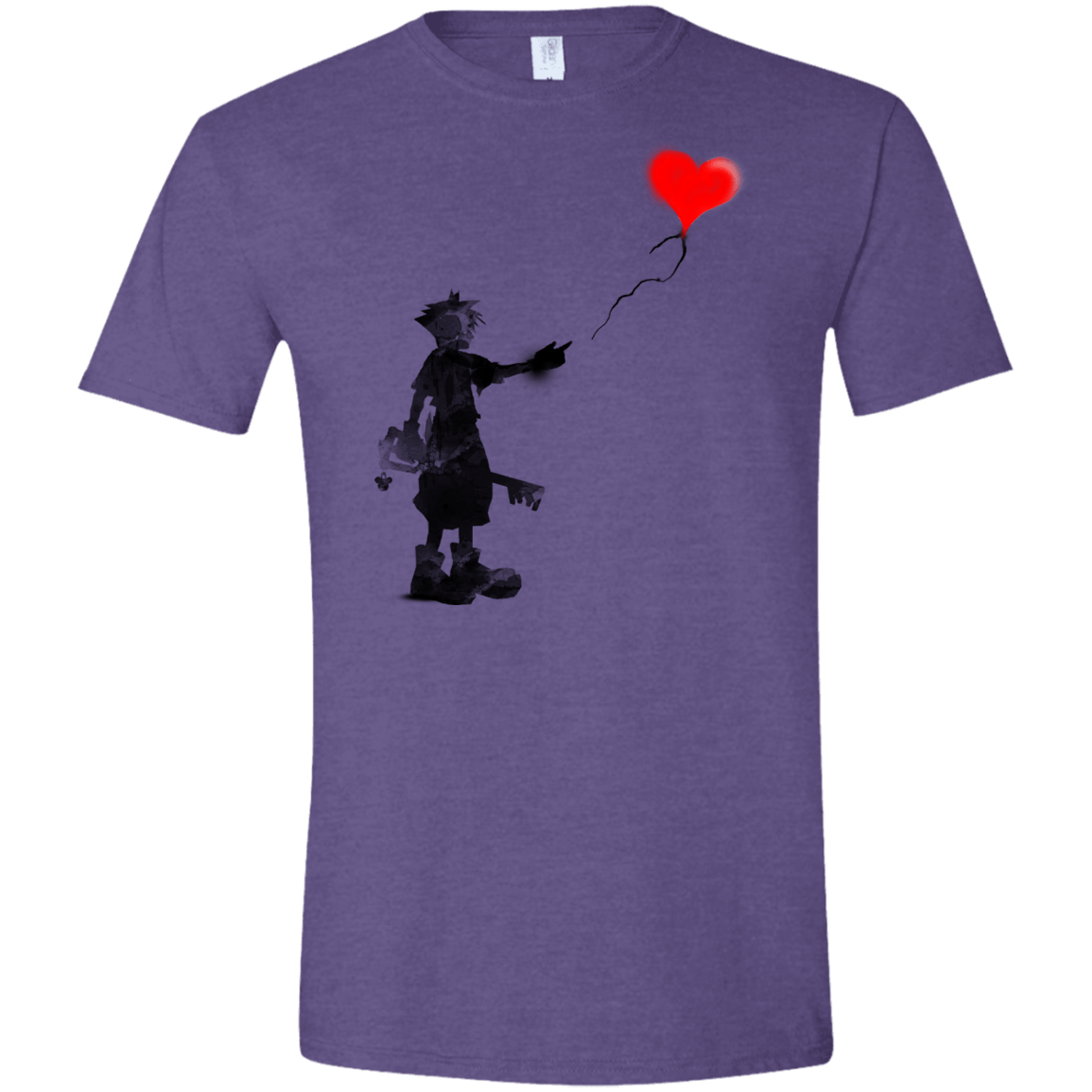 T-Shirts Heather Purple / S Boy and Balloon Men's Semi-Fitted Softstyle