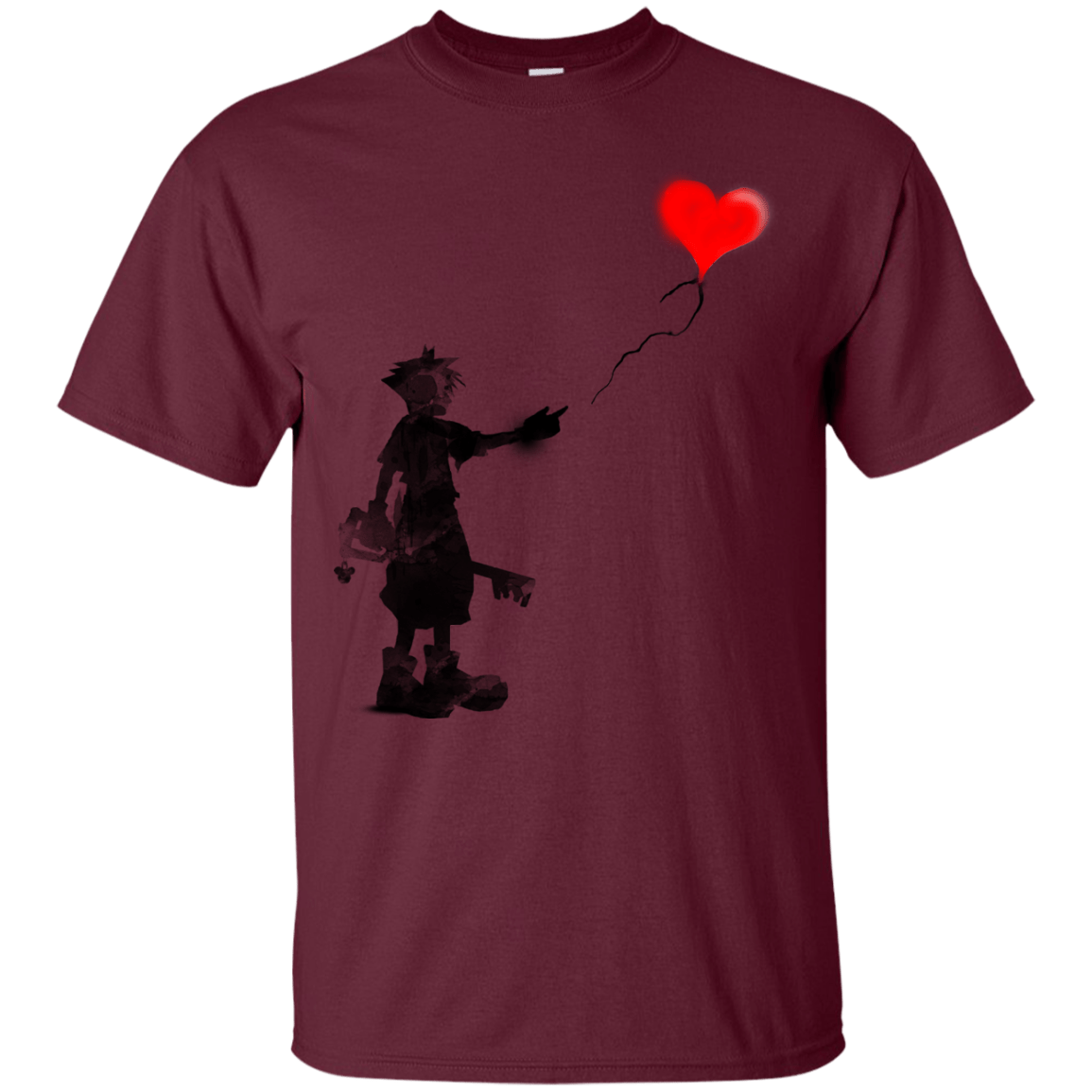 T-Shirts Maroon / S Boy and Balloon T-Shirt