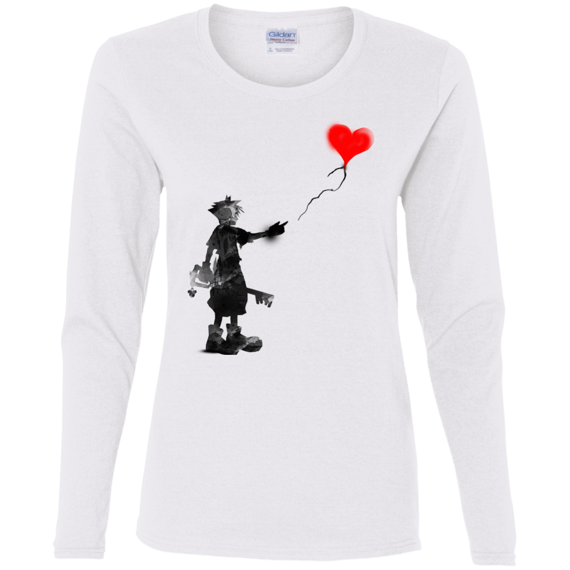 Boy and Balloon Women's Long Sleeve T-Shirt