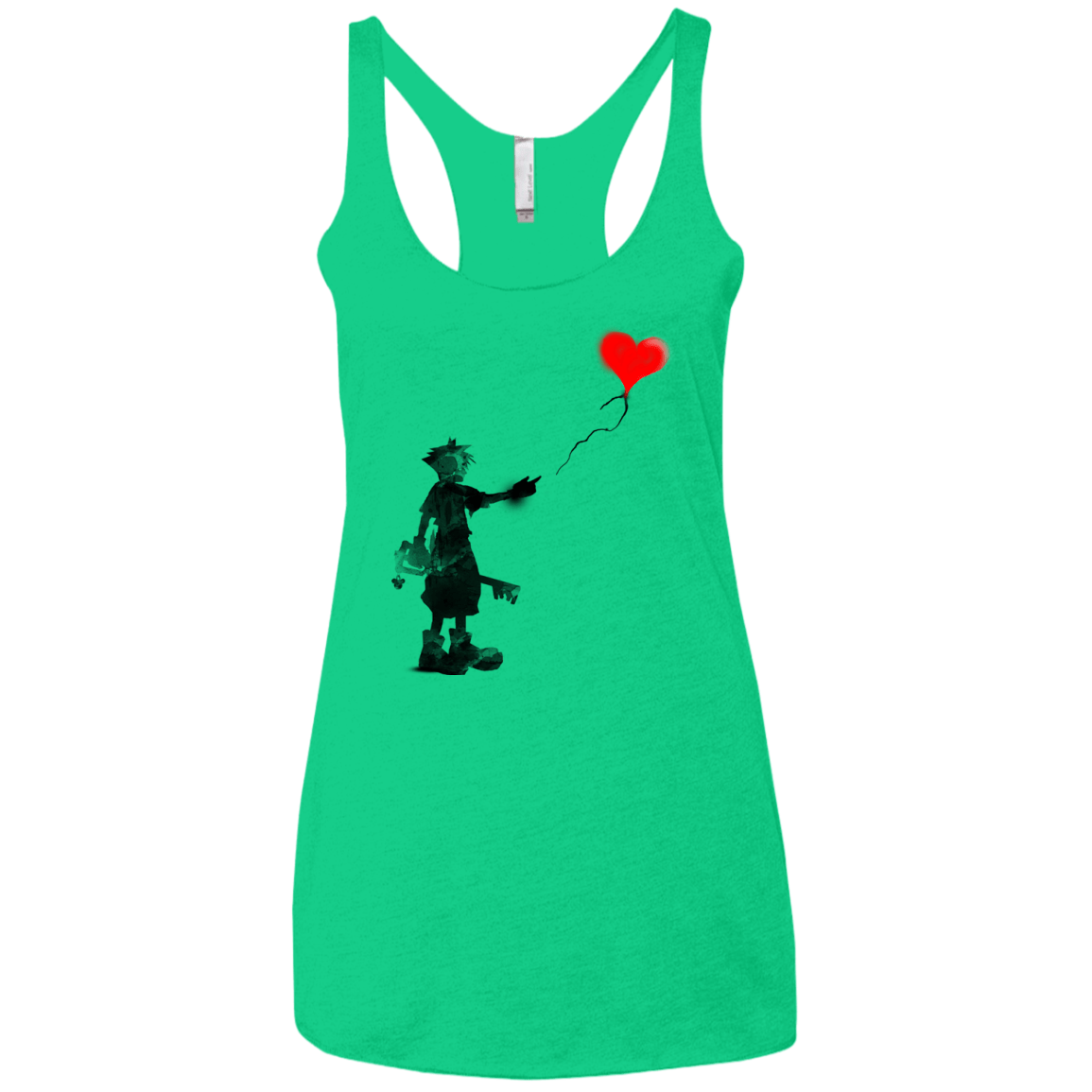 T-Shirts Envy / X-Small Boy and Balloon Women's Triblend Racerback Tank
