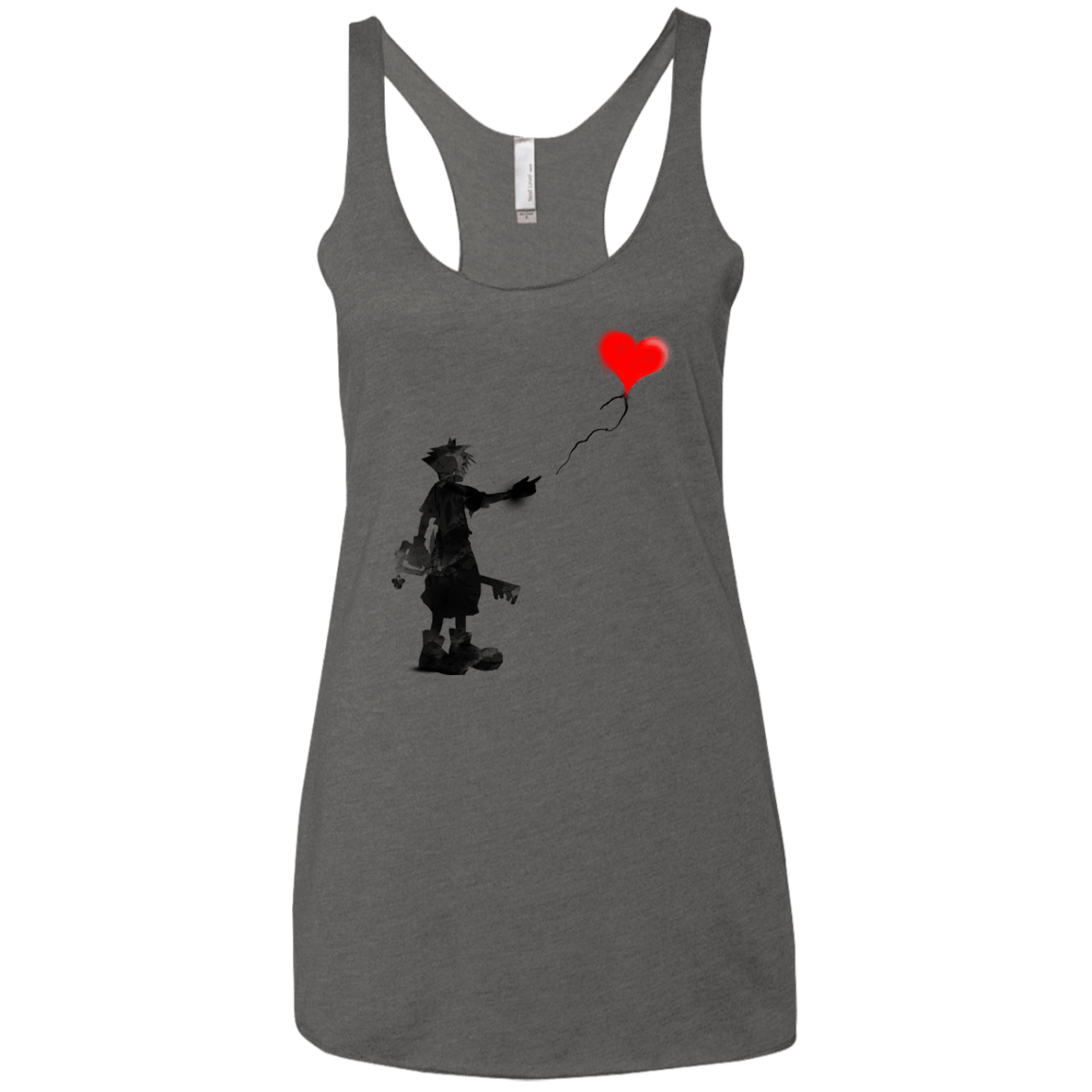 T-Shirts Premium Heather / X-Small Boy and Balloon Women's Triblend Racerback Tank
