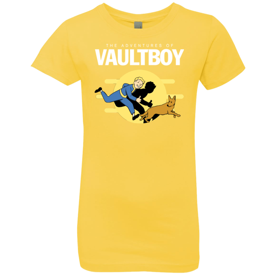 T-Shirts Vibrant Yellow / YXS Boy and his dog Girls Premium T-Shirt