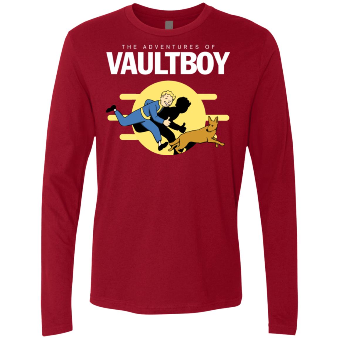 T-Shirts Cardinal / Small Boy and his dog Men's Premium Long Sleeve