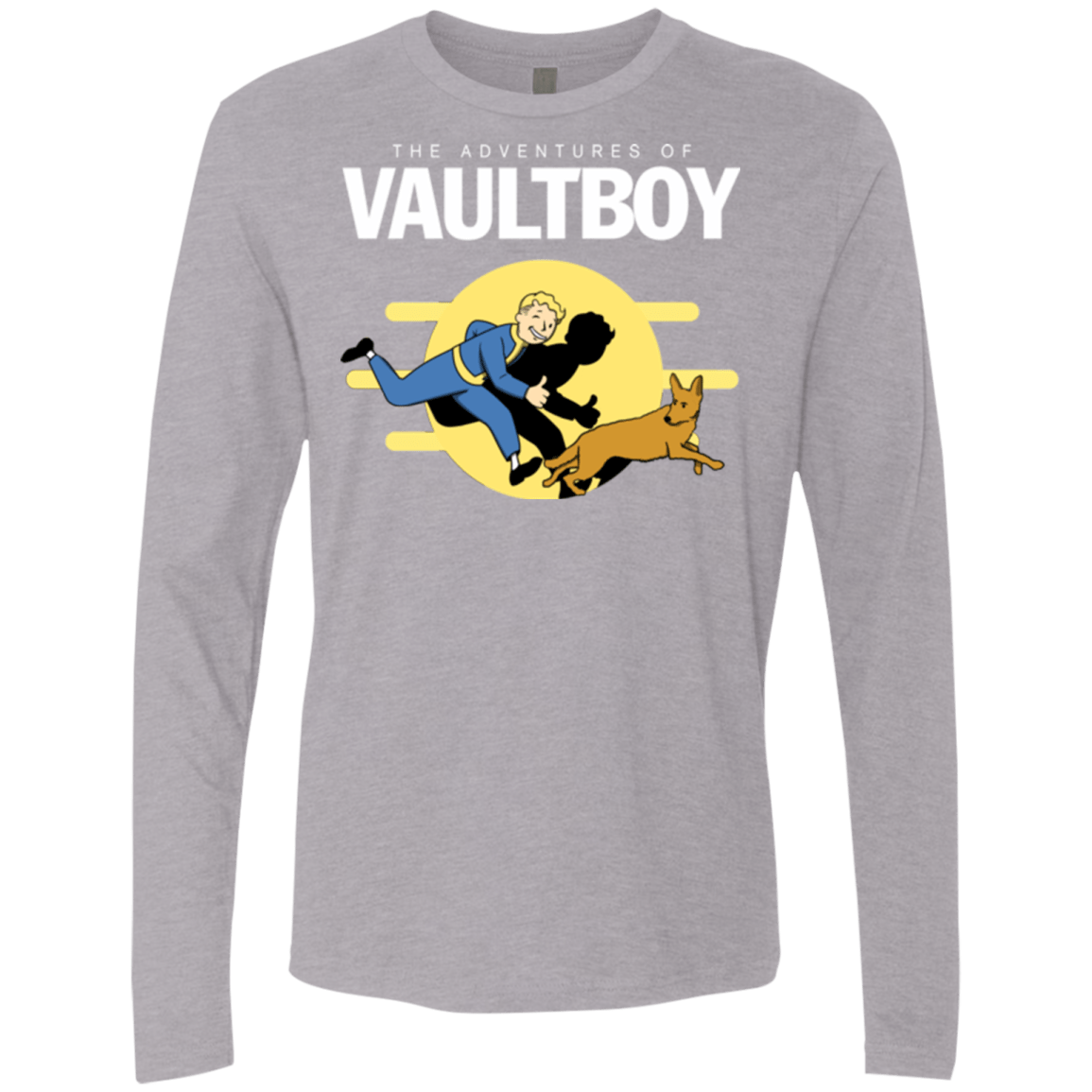 T-Shirts Heather Grey / Small Boy and his dog Men's Premium Long Sleeve