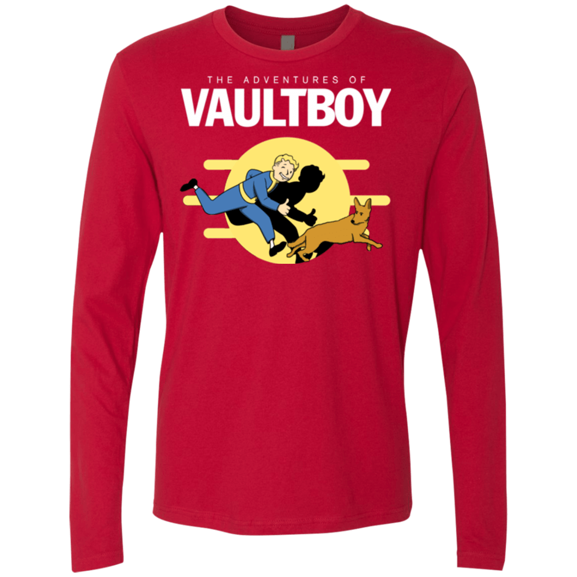 T-Shirts Red / Small Boy and his dog Men's Premium Long Sleeve