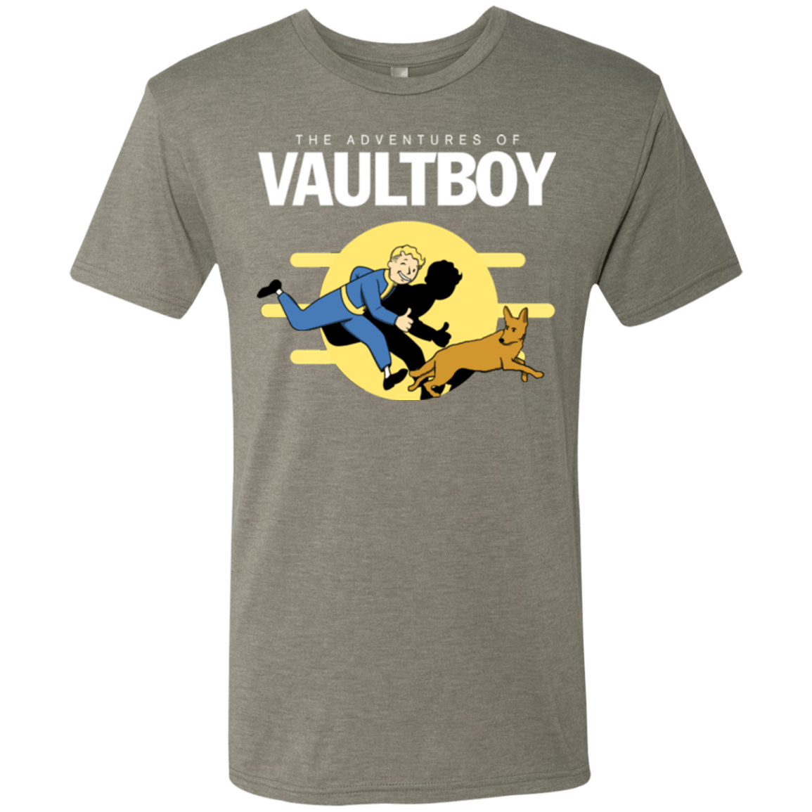 T-Shirts Venetian Grey / Small Boy and his dog Men's Triblend T-Shirt