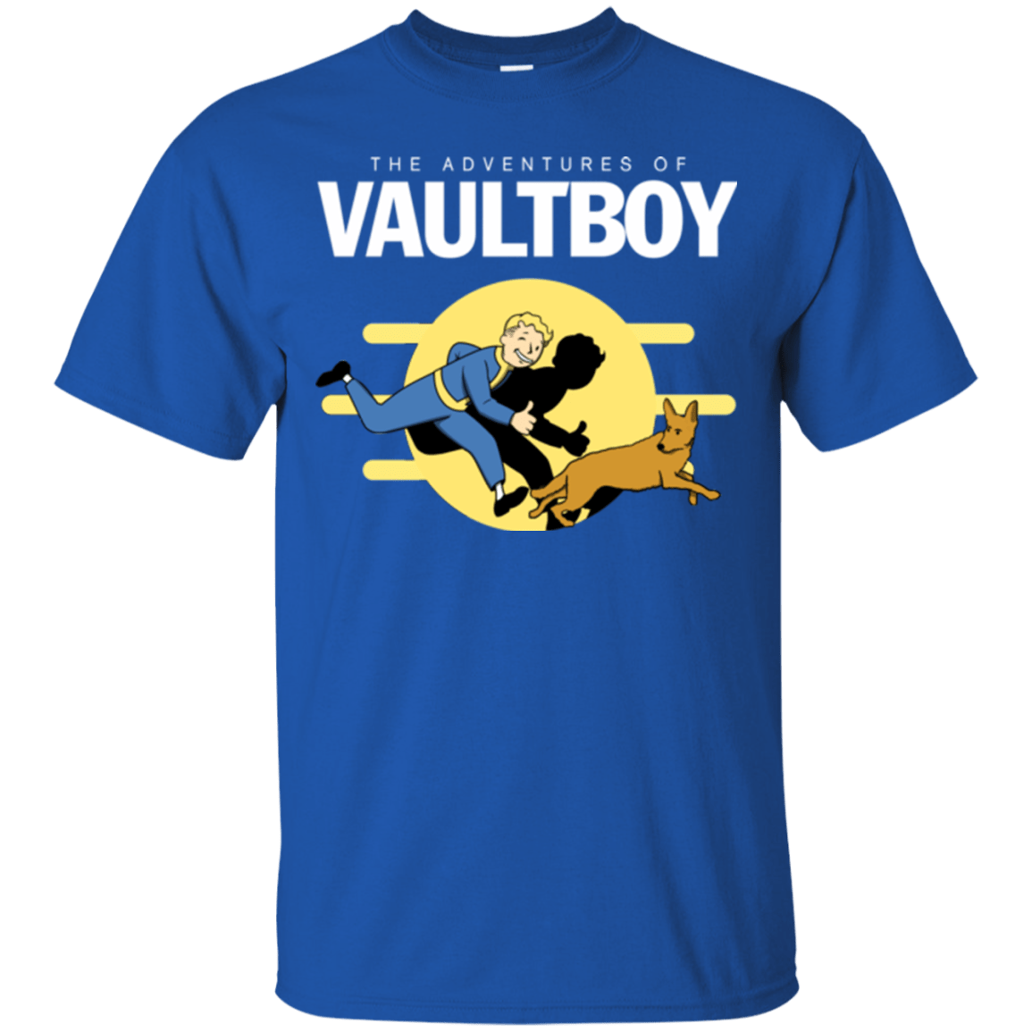 T-Shirts Royal / Small Boy and his dog T-Shirt