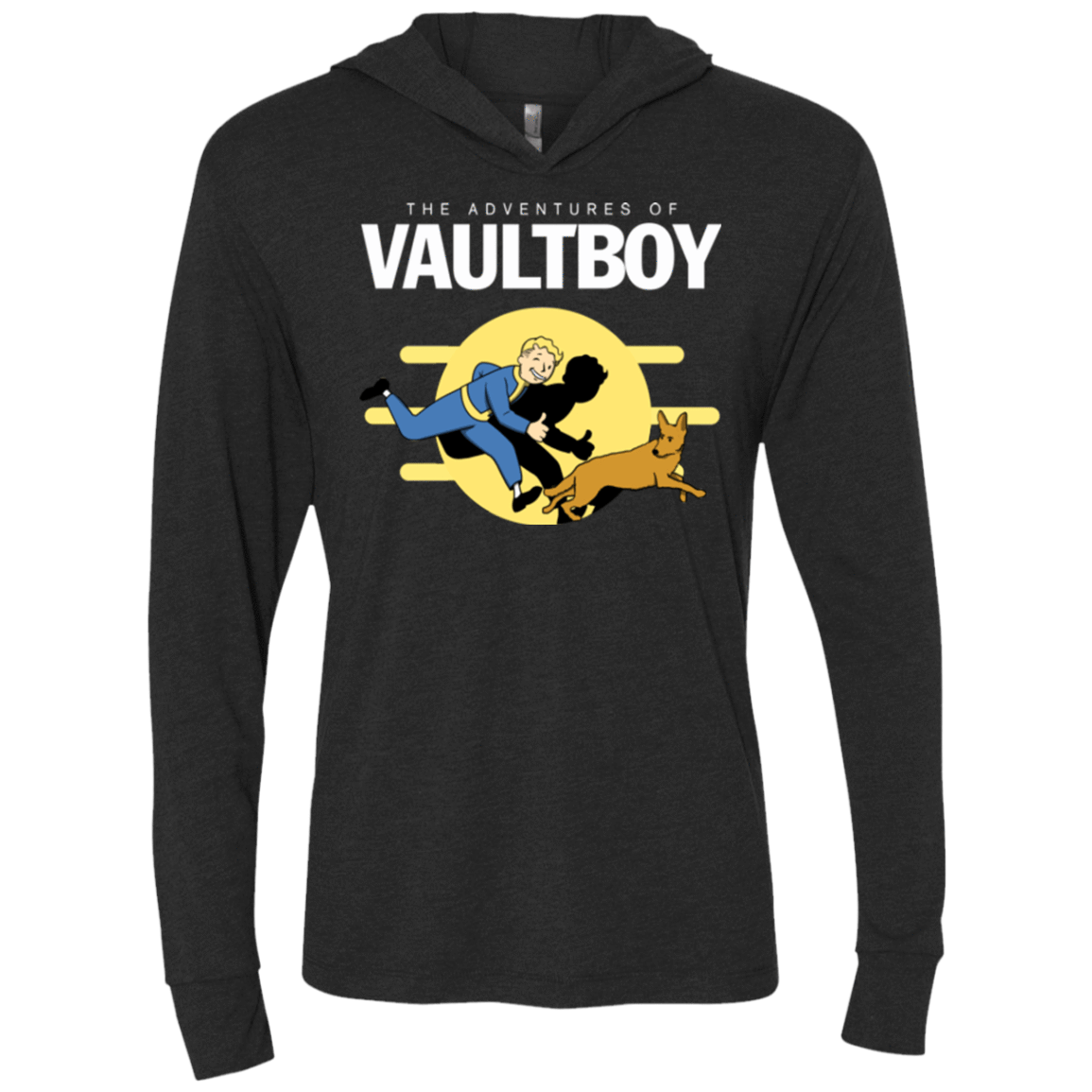 T-Shirts Vintage Black / X-Small Boy and his dog Triblend Long Sleeve Hoodie Tee