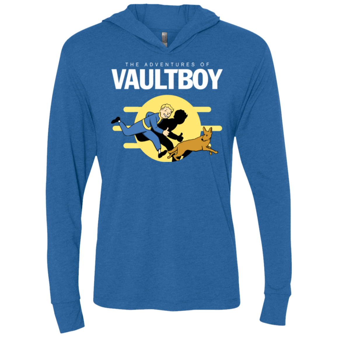 T-Shirts Vintage Royal / X-Small Boy and his dog Triblend Long Sleeve Hoodie Tee