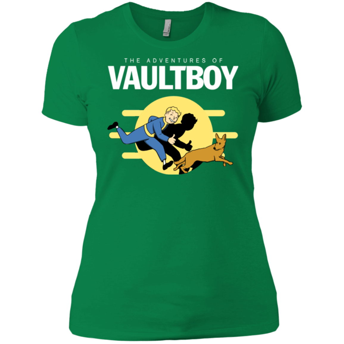T-Shirts Kelly Green / X-Small Boy and his dog Women's Premium T-Shirt