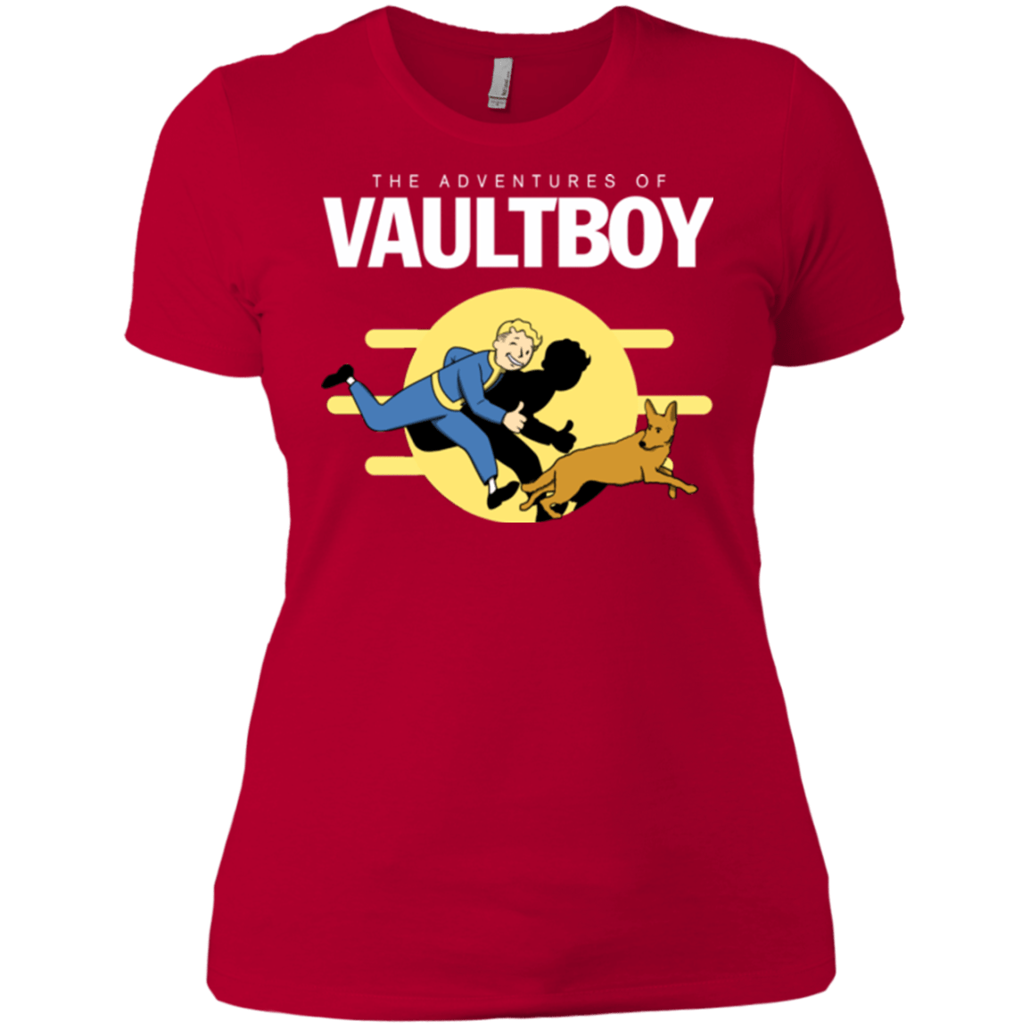 T-Shirts Red / X-Small Boy and his dog Women's Premium T-Shirt