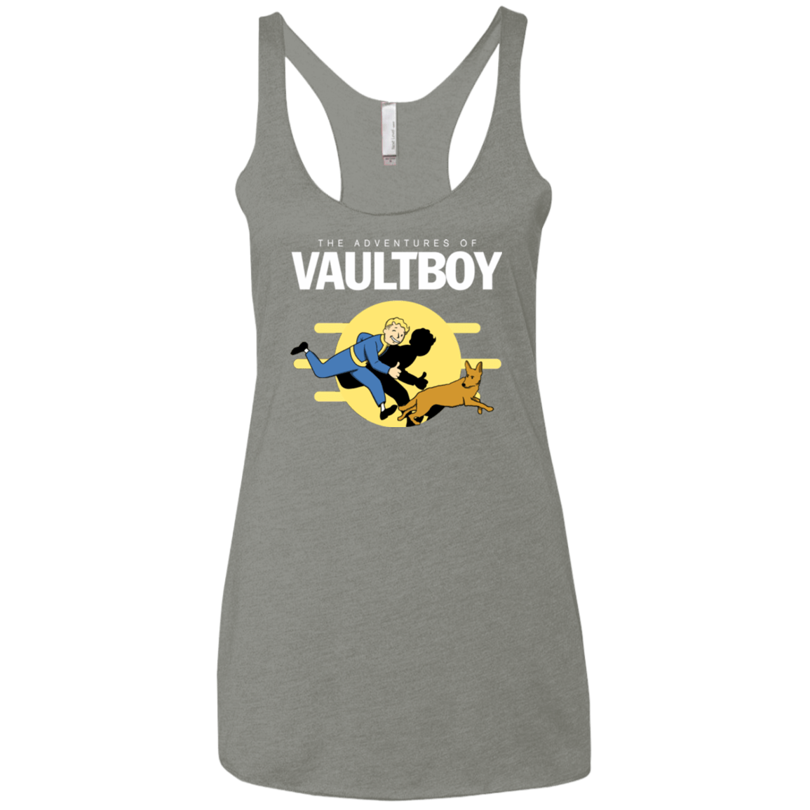 T-Shirts Venetian Grey / X-Small Boy and his dog Women's Triblend Racerback Tank