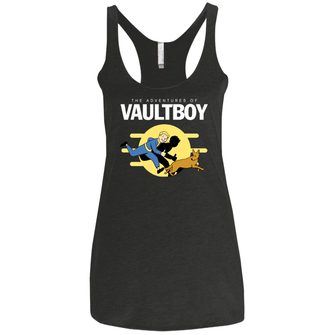 T-Shirts Vintage Black / X-Small Boy and his dog Women's Triblend Racerback Tank