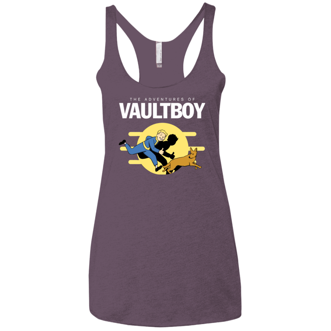 T-Shirts Vintage Purple / X-Small Boy and his dog Women's Triblend Racerback Tank