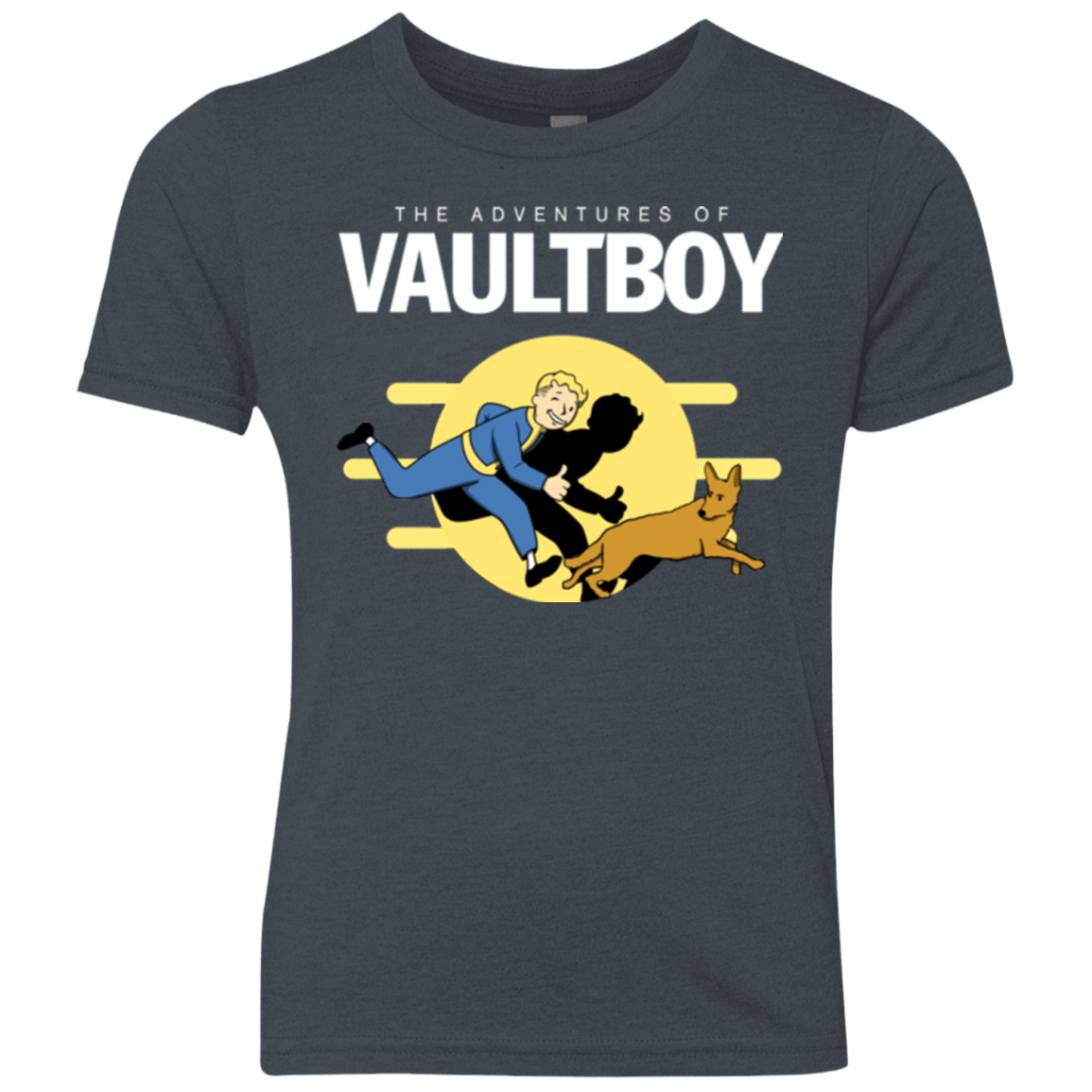 T-Shirts Vintage Navy / YXS Boy and his dog Youth Triblend T-Shirt