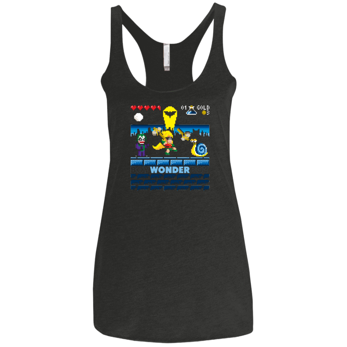 T-Shirts Vintage Black / X-Small Boy Wonder Boy Women's Triblend Racerback Tank