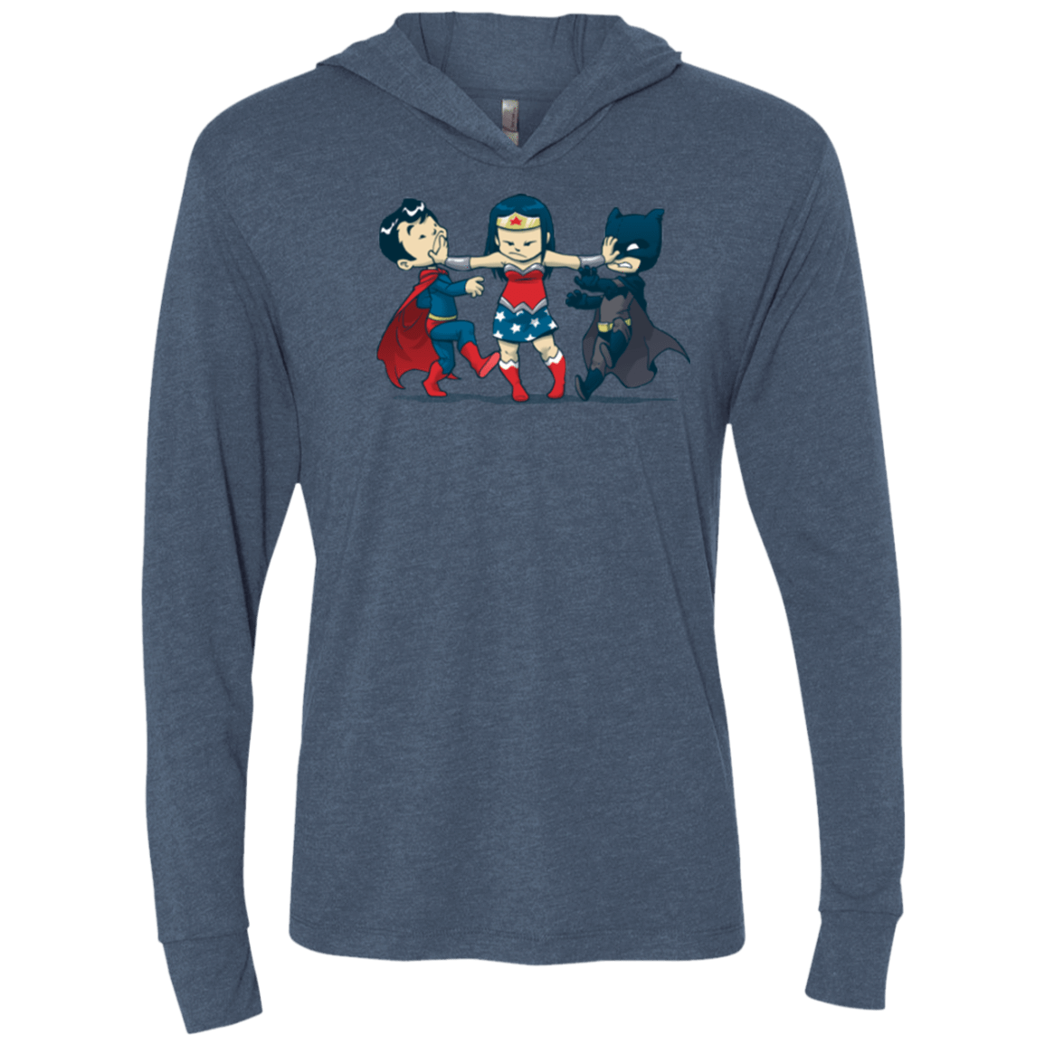 T-Shirts Indigo / X-Small Boys Triblend Long Sleeve Hoodie Tee