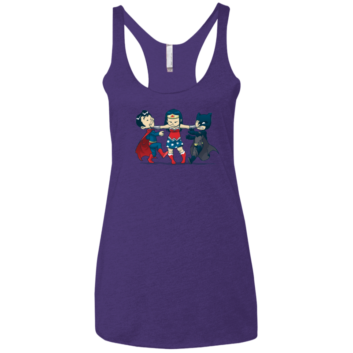 T-Shirts Purple / X-Small Boys Women's Triblend Racerback Tank