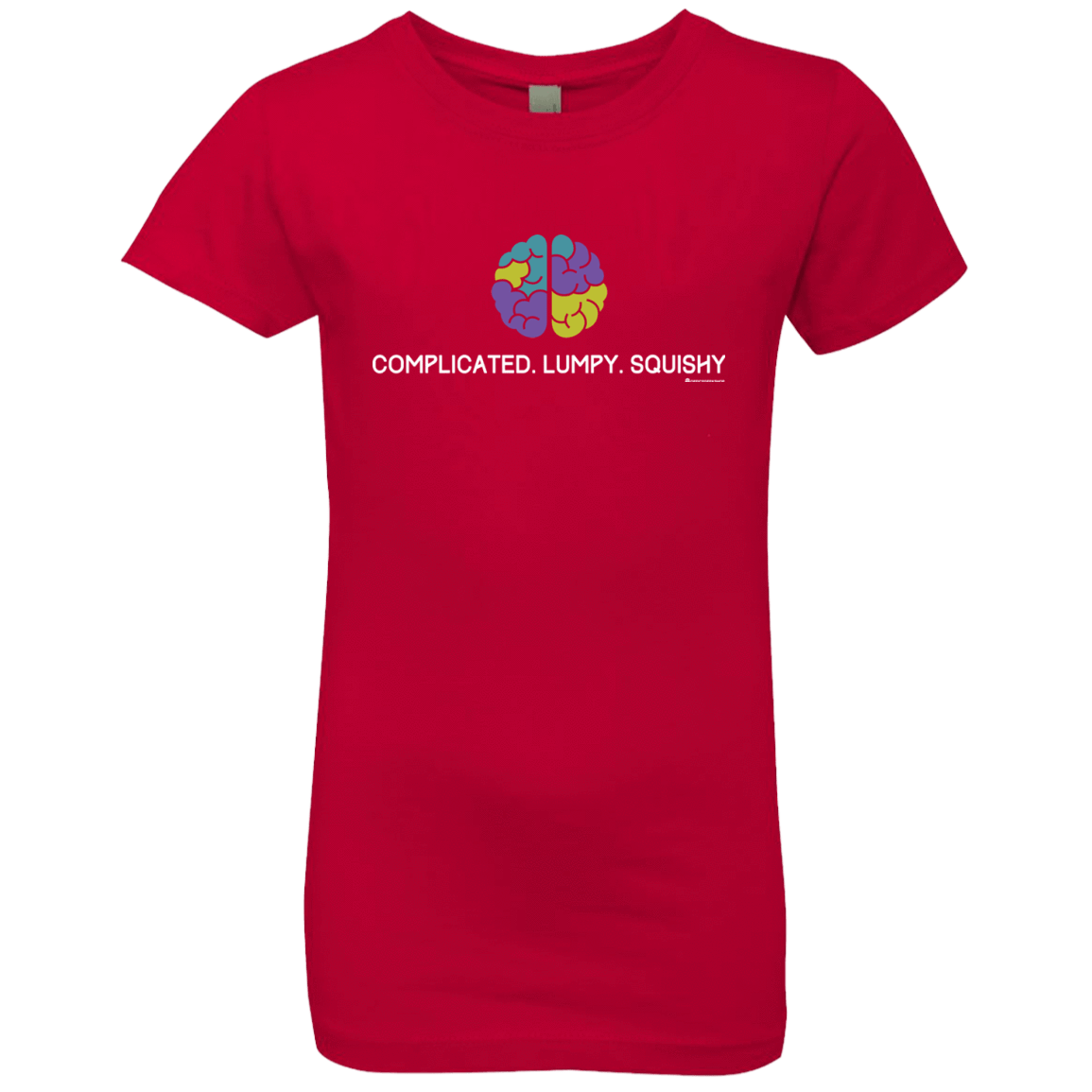 T-Shirts Red / YXS Brain Girls Premium T-Shirt