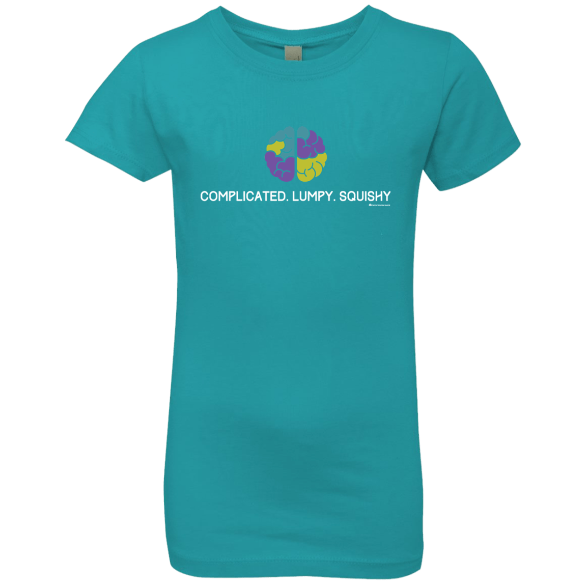 T-Shirts Tahiti Blue / YXS Brain Girls Premium T-Shirt