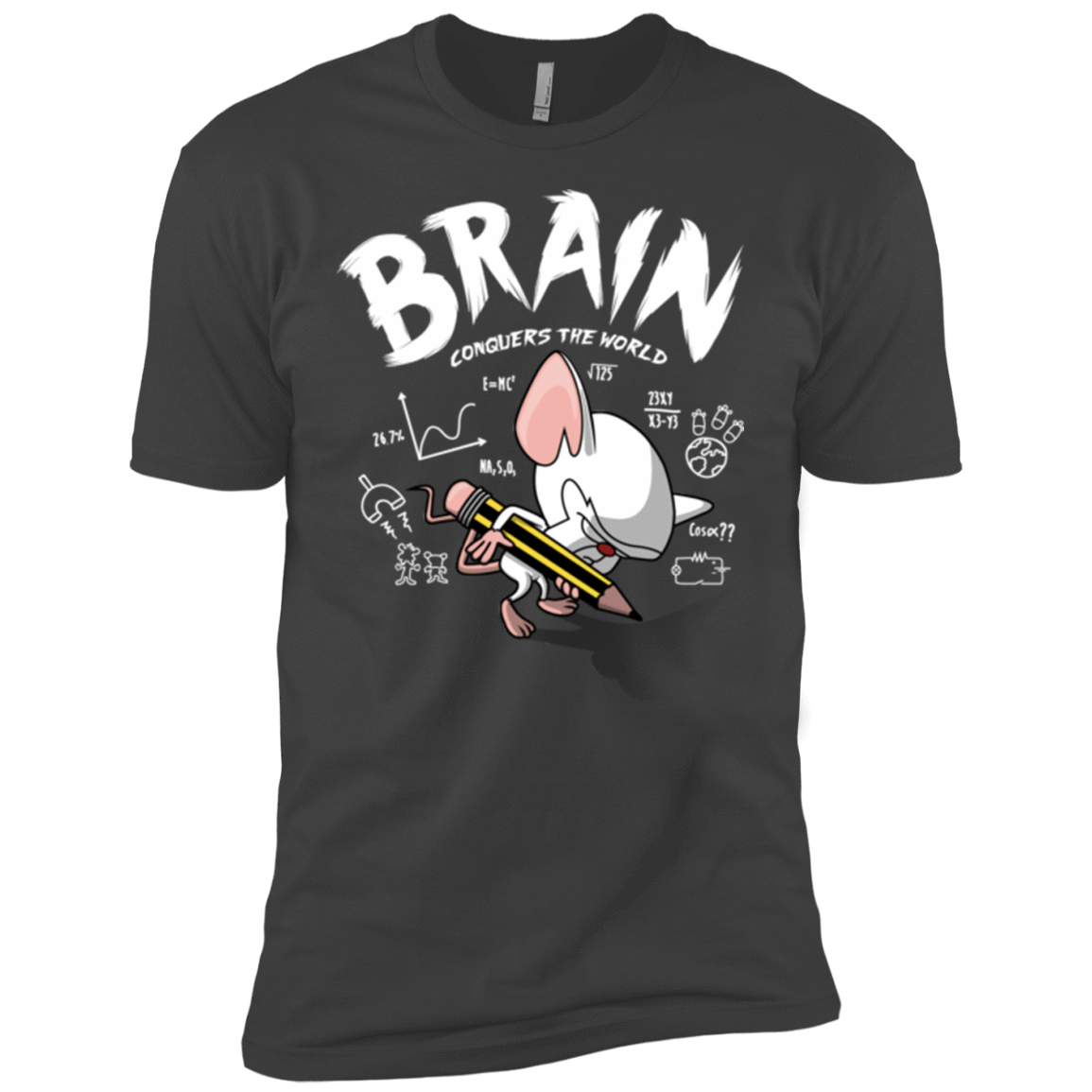 T-Shirts Heavy Metal / YXS Brain vs The World Boys Premium T-Shirt