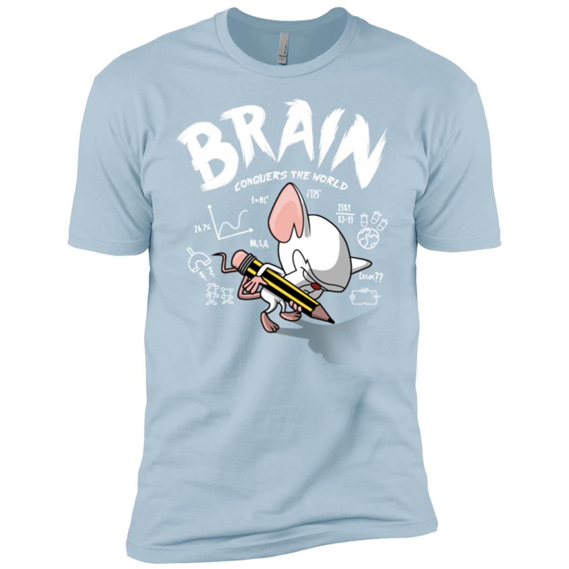T-Shirts Light Blue / YXS Brain vs The World Boys Premium T-Shirt