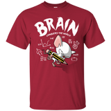 T-Shirts Cardinal / Small Brain vs The World T-Shirt