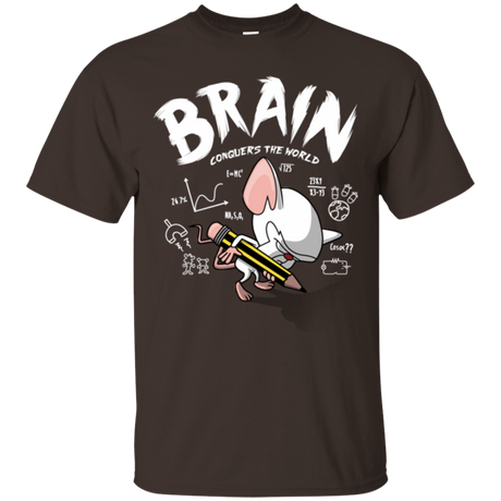 T-Shirts Dark Chocolate / Small Brain vs The World T-Shirt
